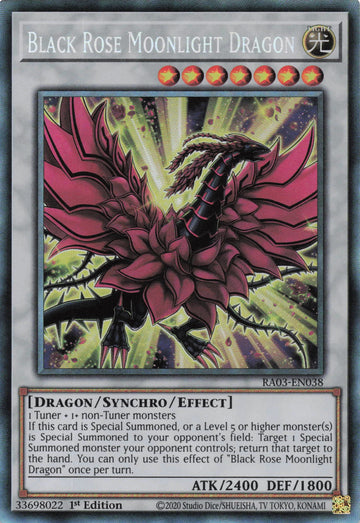 RA03-EN038 - Black Rose Moonlight Dragon - Collector's Rare - Quarter Century Bonanza