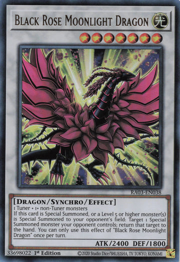 RA03-EN038 - Black Rose Moonlight Dragon - Ultra Rare - Quarter Century Bonanza