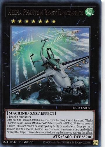 RA03-EN039 - Mecha Phantom Beast Dracossack - Ultra Rare - Quarter Century Bonanza