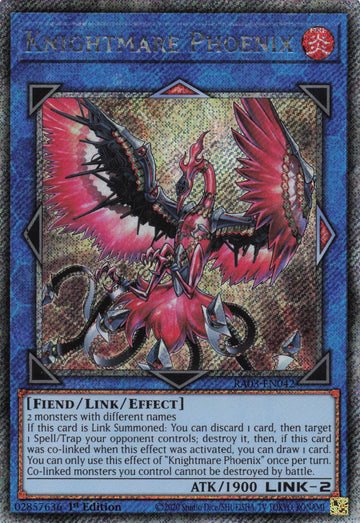 RA03-EN042 - Knightmare Phoenix - Quarter Century Secret Rare - Quarter Century Bonanza