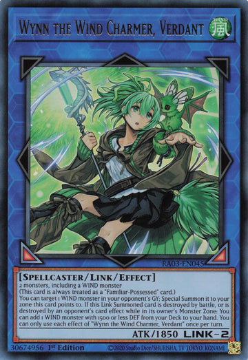 RA03-EN045 - Wynn the Wind Charmer, Verdant - Ultra Rare - Quarter Century Bonanza