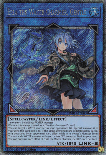 RA03-EN047 - Eria the Water Charmer, Gentle - Quarter Century Secret Rare - Quarter Century Bonanza