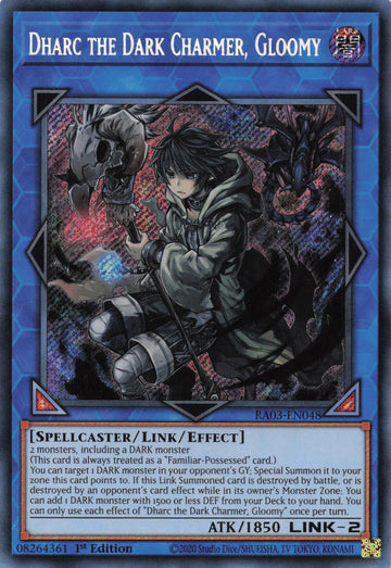 RA03-EN048 - Dharc the Dark Charmer, Gloomy - Secret Rare - Quarter Century Bonanza