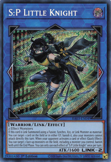 RA03-EN049 - S:P Little Knight - Secret Rare - Quarter Century Bonanza
