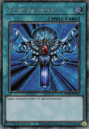 RA03-EN052 - Monster Reborn - Quarter Century Secret Rare - Quarter Century Bonanza