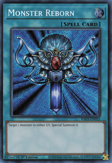 RA03-EN052 - Monster Reborn - Secret Rare - Quarter Century Bonanza