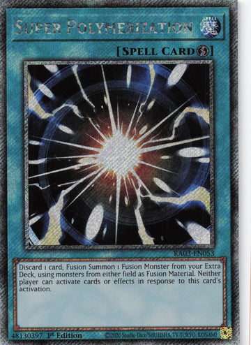 RA03-EN053 - Super Polymerization - Platinum Secret Rare - Quarter Century Bonanza