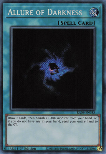 RA03-EN055 - Allure of Darkness - Secret Rare - Quarter Century Bonanza