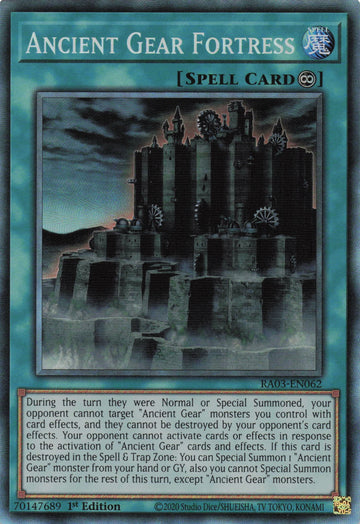 RA03-EN062 - Ancient Gear Fortress - Collector's Rare - Quarter Century Bonanza