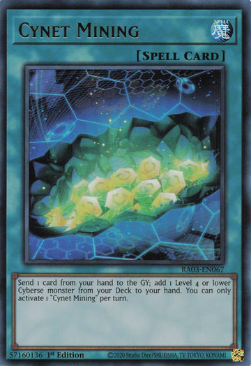 RA03-EN067 - Cynet Mining - Ultra Rare - Quarter Century Bonanza