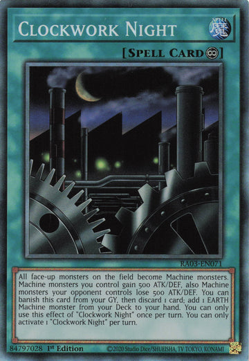 RA03-EN071 - Clockwork Night - Collector's Rare - Quarter Century Bonanza