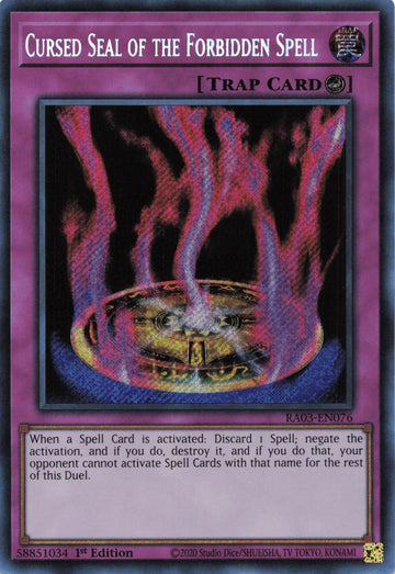 RA03-EN076 - Cursed Seal of the Forbidden Spell - Secret Rare - Quarter Century Bonanza