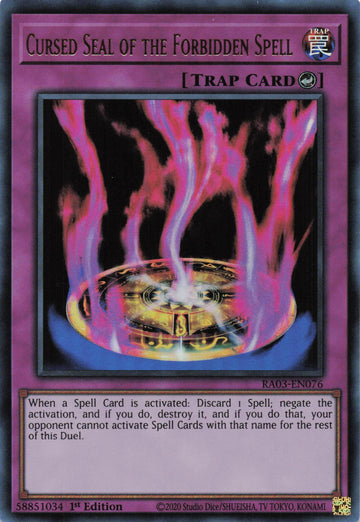 RA03-EN076 - Cursed Seal of the Forbidden Spell - Ultra Rare - Quarter Century Bonanza