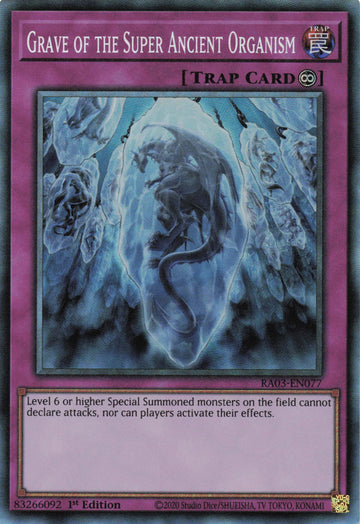 RA03-EN077 - Grave of the Super Ancient Organism - Collector's Rare - Quarter Century Bonanza