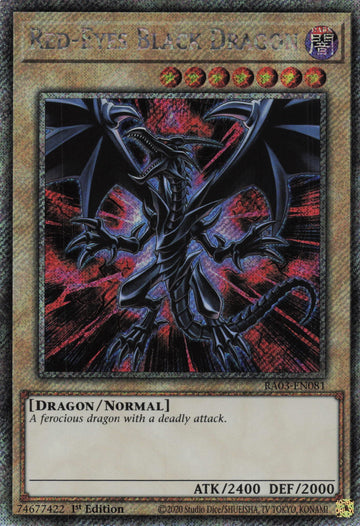 RA03-EN081 - Red-Eyes Black Dragon - Quarter Century Secret Rare - Quarter Century Bonanza