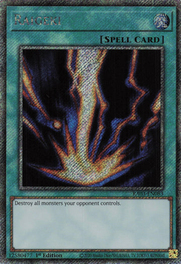 RA03-EN083 - Raigeki - Quarter Century Secret Rare - Quarter Century Bonanza