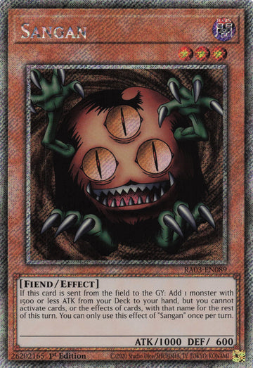 RA03-EN089 - Sangan - Quarter Century Secret Rare - Quarter Century Bonanza