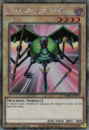 RA03-EN094 - Mechanicalchaser - Quarter Century Secret Rare - Quarter Century Bonanza