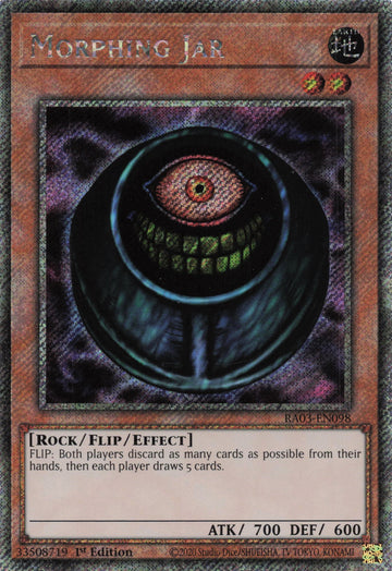 RA03-EN098 - Morphing Jar - Platinum Secret Rare - Quarter Century Bonanza