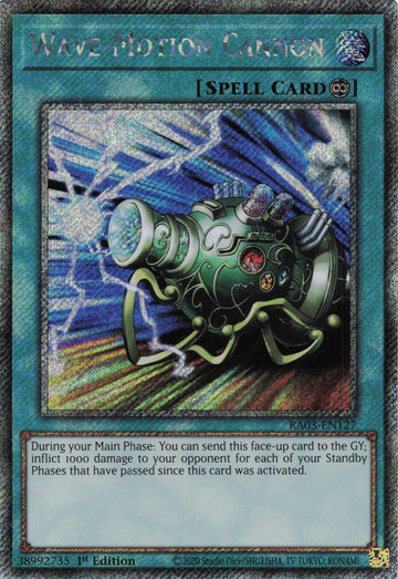 RA03-EN127 - Wave-Motion Cannon - Quarter Century Secret Rare - Quarter Century Bonanza
