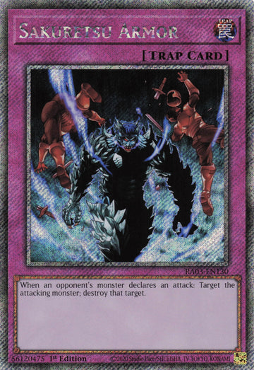 RA03-EN130 - Sakuretsu Armor - Quarter Century Secret Rare - Quarter Century Bonanza