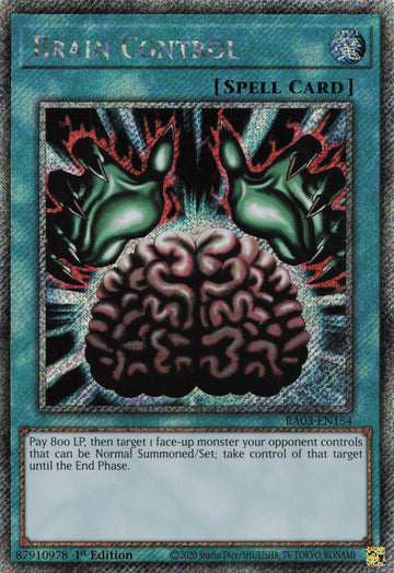 RA03-EN154 - Brain Control - Platinum Secret Rare - Quarter Century Bonanza