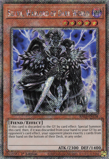 RA03-EN158 - Sillva, Warlord of Dark World - Quarter Century Secret Rare - Quarter Century Bonanza