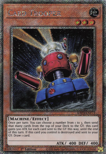 RA03-EN172 - Card Trooper - Quarter Century Secret Rare - Quarter Century Bonanza