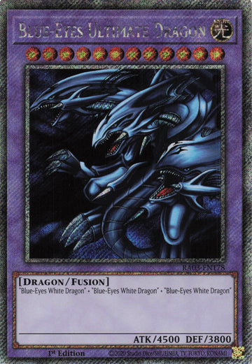 RA03-EN178 - Blue-Eyes Ultimate Dragon - Platinum Secret Rare - Quarter Century Bonanza