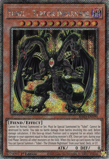 RA03-EN190 - Yubel - Quarter Century Secret Rare - Quarter Century Bonanza