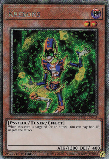 RA03-EN201 - Krebons - Platinum Secret Rare - Quarter Century Bonanza