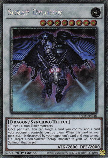 RA03-EN240 - Scrap Dragon - Platinum Secret Rare - Quarter Century Bonanza