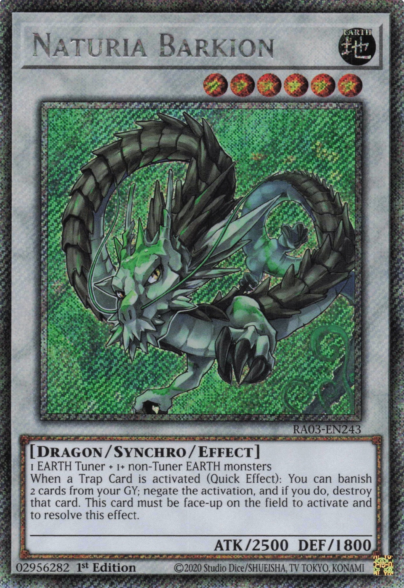 Naturia Barkion RA03-EN243 - Platinum Secret Rare -