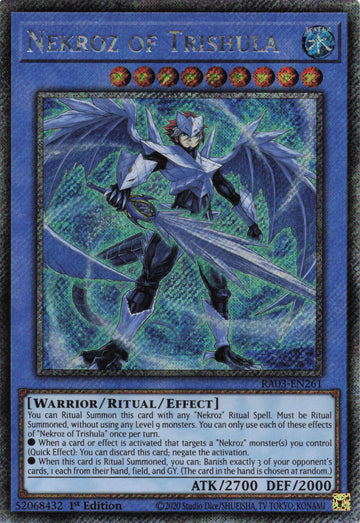 RA03-EN261 - Nekroz of Trishula - Quarter Century Secret Rare - Quarter Century Bonanza - AMERICAN PRINT
