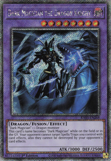 RA03-EN268 - Dark Magician the Dragon Knight - Platinum Secret Rare - Quarter Century Bonanza