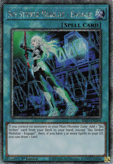RA03-EN269 - Sky Striker Mobilize - Engage! - Quarter Century Secret Rare - Quarter Century Bonanza