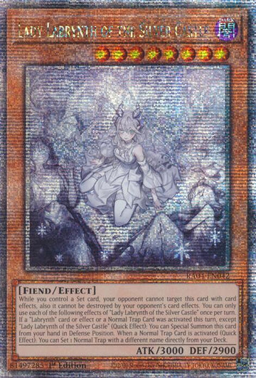 RA04-EN042 - Lady Labrynth of the Silver Castle (New Art) - Quarter Century Secret Rare - Quarter Century Stampede