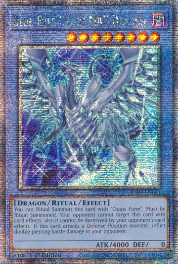 RA04-EN051 - Blue-Eyes Chaos MAX Dragon (New Art) - Quarter Century Secret Rare - Quarter Century Stampede