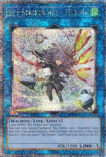 RA04-EN073 - Sky Striker Ace - Hayate (New Art) - Quarter Century Secret Rare - Quarter Century Stampede