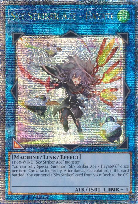 RA04-EN073 - Sky Striker Ace - Hayate - Quarter Century Secret Rare - - Quarter Century Stampede