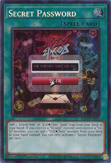 RA04-EN095 - Secret Password - Super Rare - Quarter Century Stampede