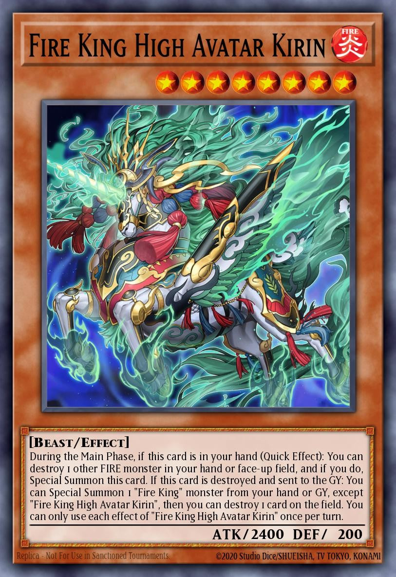 RA05-EN032 - Fire King High Avatar Kirin - Super Rare - Rarity Collection 5
