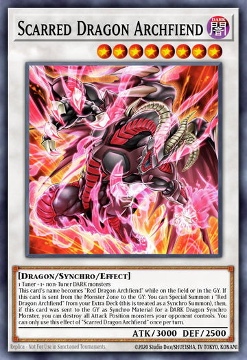 RA05-EN044 - Scarred Dragon Archfiend - Super Rare - Rarity Collection 5