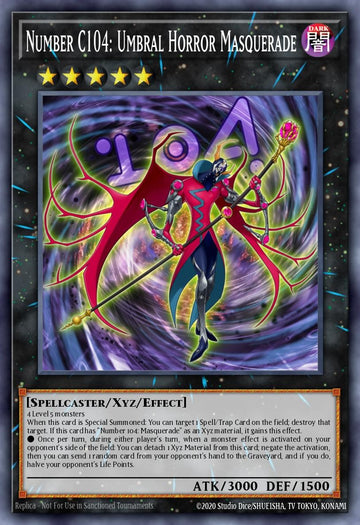 RA05-EN046 - Number C104: Umbral Horror Masquerade - Super Rare - Rarity Collection 5