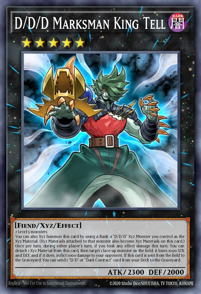 RA05-EN047 - D/D/D Marksman King Tell - Super Rare - Rarity Collection 5