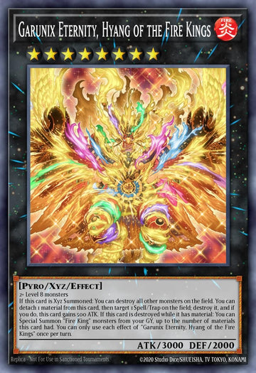 RA05-EN052 - Garunix Eternity, Hyang of the Fire Kings - Super Rare - Rarity Collection 5