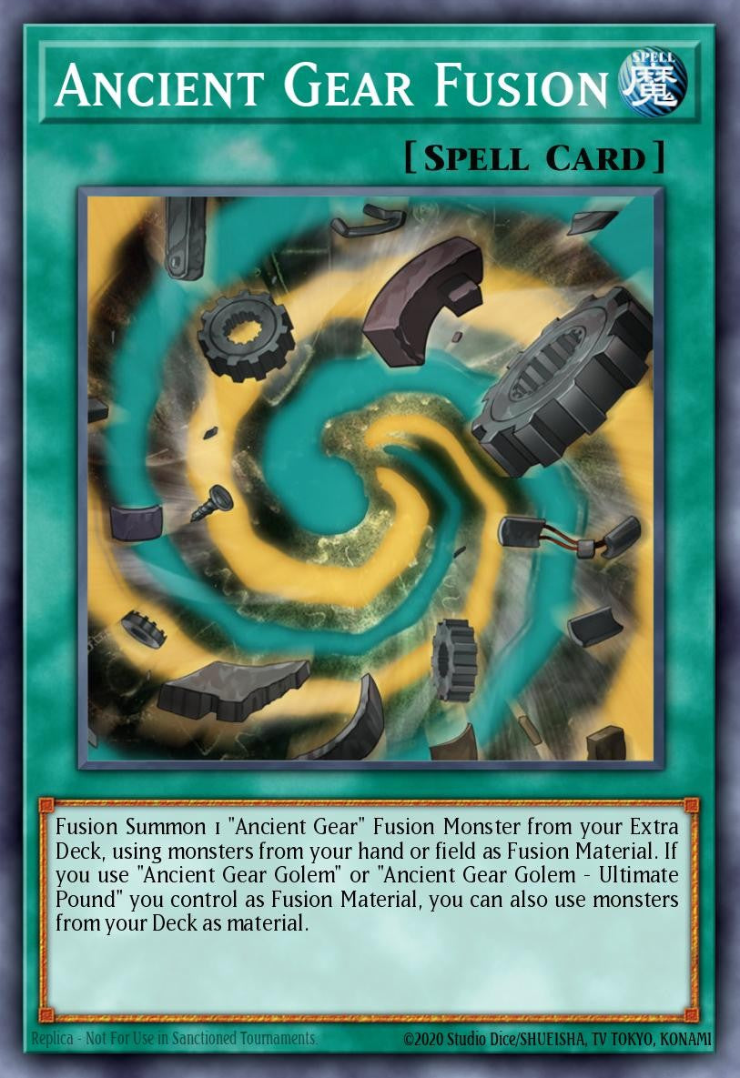 RA05-EN063 - Ancient Gear Fusion - Super Rare - Rarity Collection 5