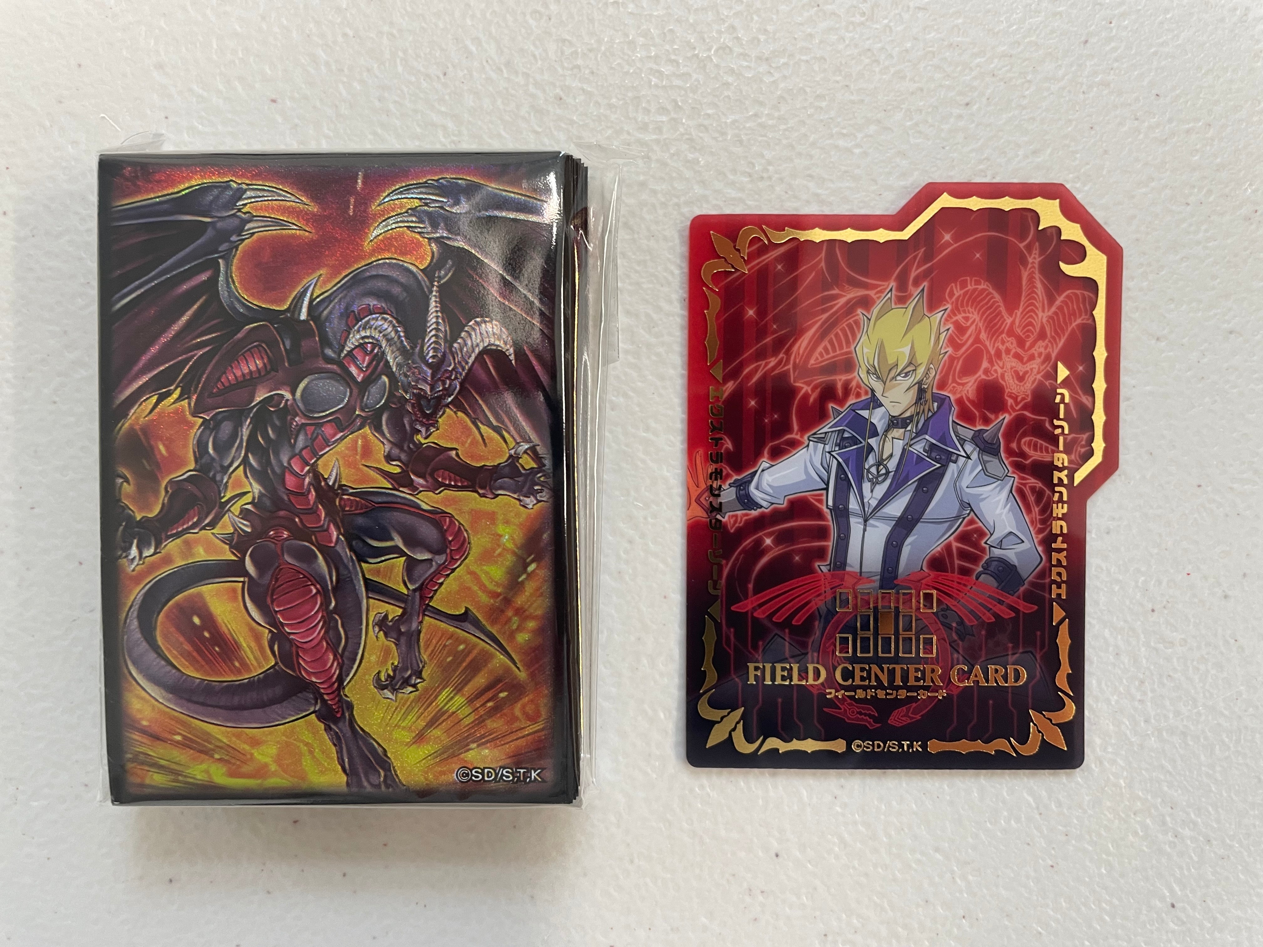 Yugioh OCG Red Dragon Archfiend & Jack Atlas Sleeves/Field Centre