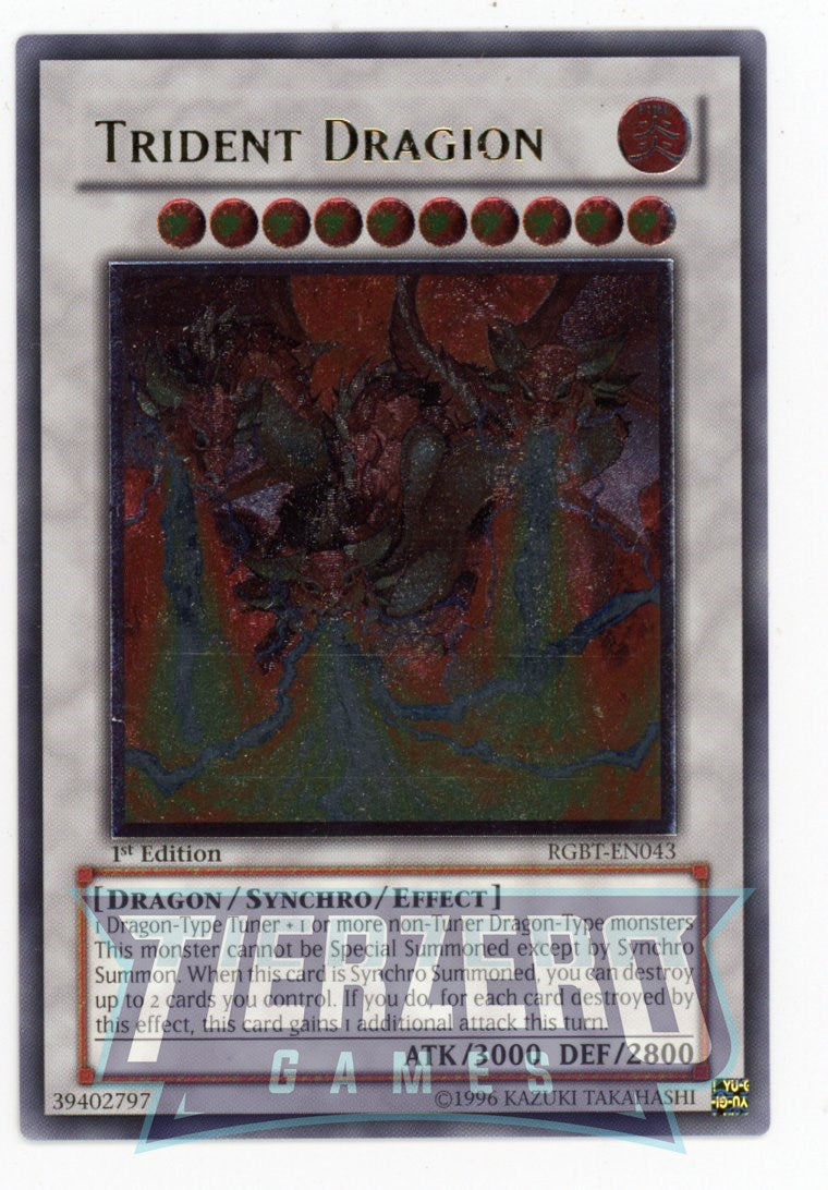 RGBT-EN043 - Trident Dragion - 1st Edition - Ultimate Rare - Effect Monster -