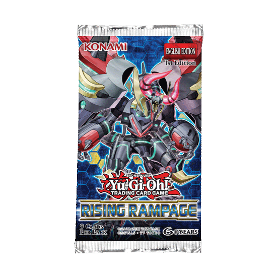 Yugioh Rising Rampage 1st Edition Sneak Peak Booster Pack Kit EU 5x Boosters